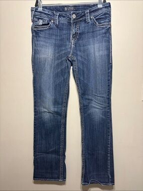 Silver Jeans Women’s Boot Cut Dark Blue Denim